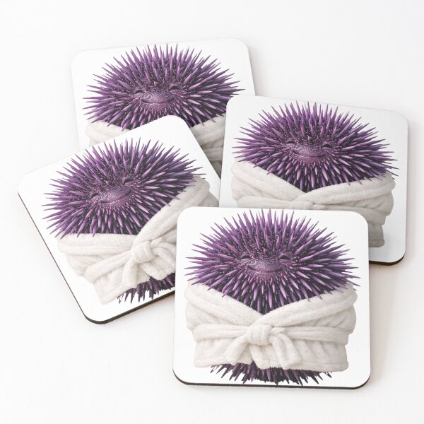 Item preview, Bathrobe Purple Sea Urchin designed and sold by Sillytoe.