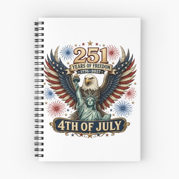 Item preview, 251st Anniversary of the USA - 251 Years of Freedom with Eagle and Statue of Liberty designed and sold by Collins Design.