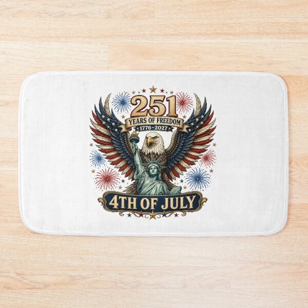 Item preview, 251st Anniversary of the USA - 251 Years of Freedom with Eagle and Statue of Liberty designed and sold by Collins Design.