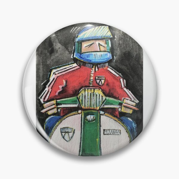 Item preview, Copy of  Classic Scooter | Retro Scooter Riders | Scooterist, Retro Mod Inspired Art designed and sold by GWARTGB.