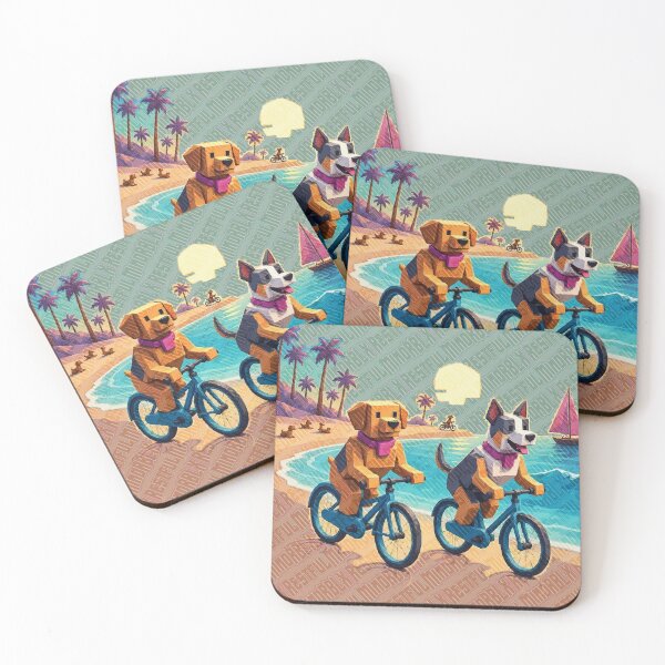 Item preview, Beach Cruiser Pups Design designed and sold by RestfulMindRBLX.