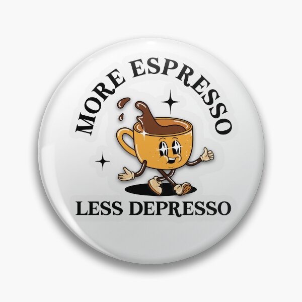 Item preview, More expresso Less depresso Sticker designed and sold by franhelene.