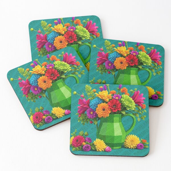 Item preview, Colorful Rainbow Flower Pitcher Design designed and sold by RestfulMindRBLX.
