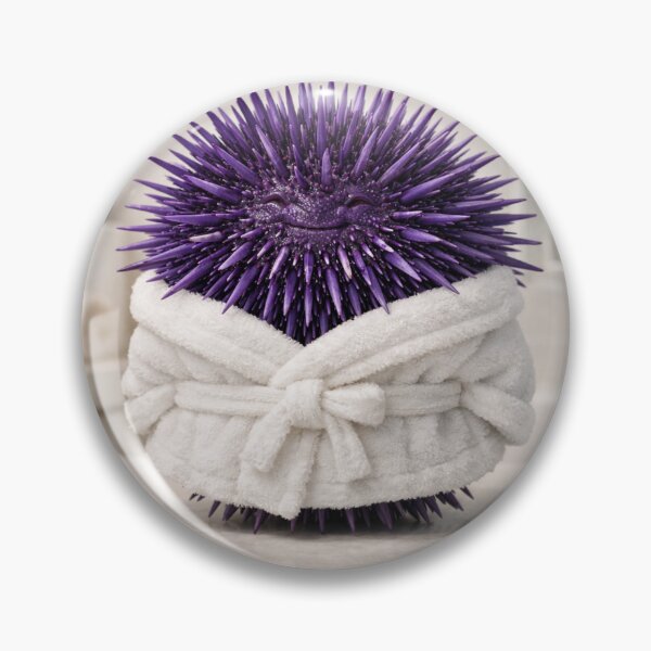 Item preview, Relaxing Bathrobe Purple Sea Urchin designed and sold by Sillytoe.
