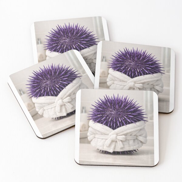Item preview, Relaxing Bathrobe Purple Sea Urchin designed and sold by Sillytoe.