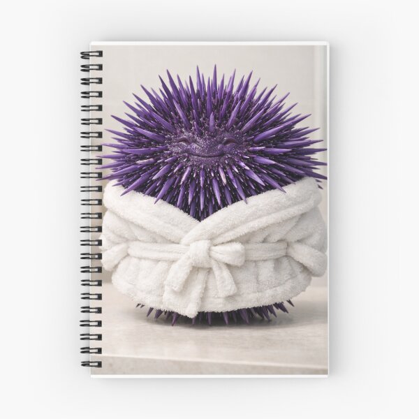 Item preview, Relaxing Bathrobe Purple Sea Urchin designed and sold by Sillytoe.