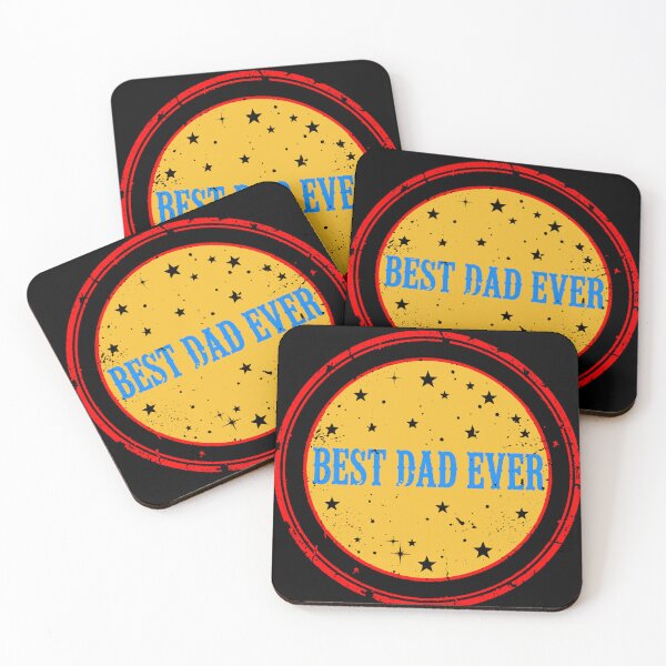 Item preview, Best Dad Ever | Vintage Retro Rainbow Badge designed and sold by AstronautMerch.