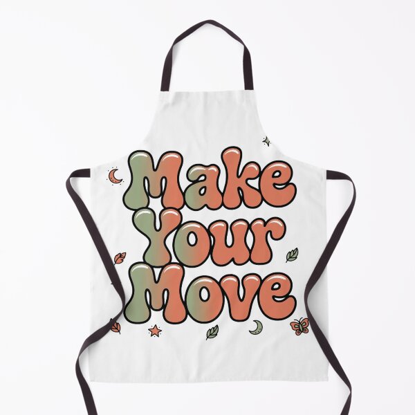 Item preview, Make Your Move Sage Green Terracotta Butterfly Moon Retro Quote designed and sold by AuraVibesArts .