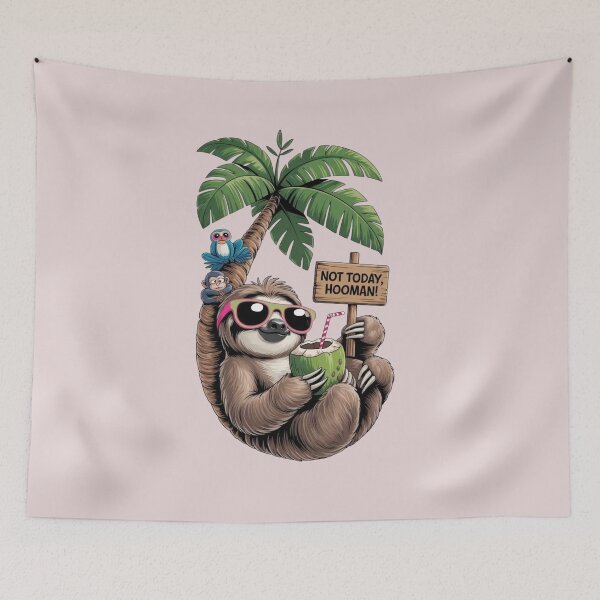 Item preview, Lazy Sloth Beach Vibes designed and sold by MIAMwits.