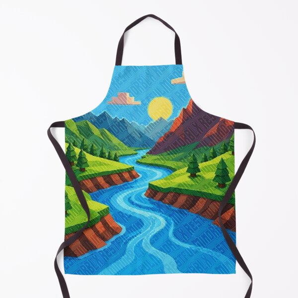 Item preview, Winding River Mountain Sunset Design designed and sold by RestfulMindRBLX.
