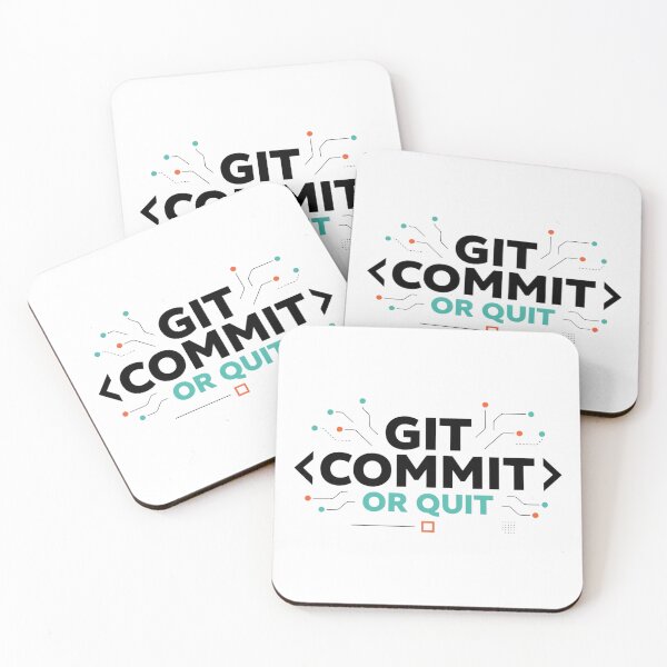 Item preview, Git Commit or Quit Coding Humor Shirt  designed and sold by DArtfulStudio.