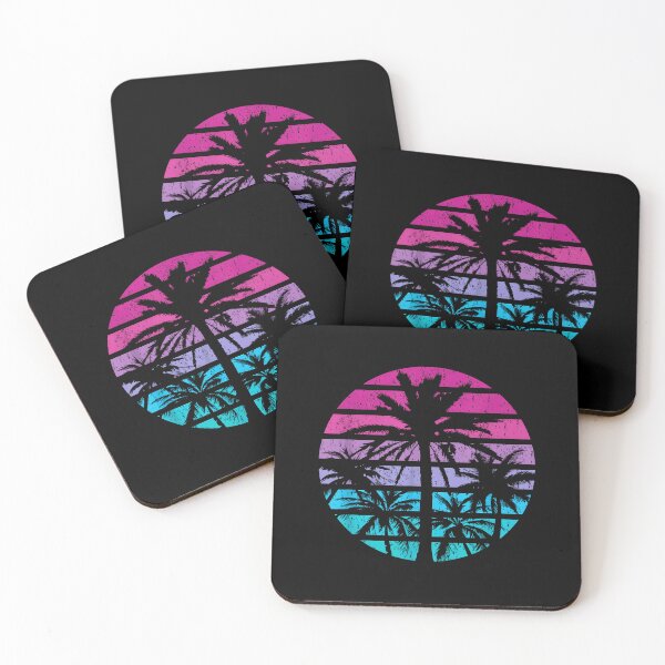 Item preview, Retro Tropical Beach Sunset Palm Tree Summer Vacation designed and sold by Rahamkshop.