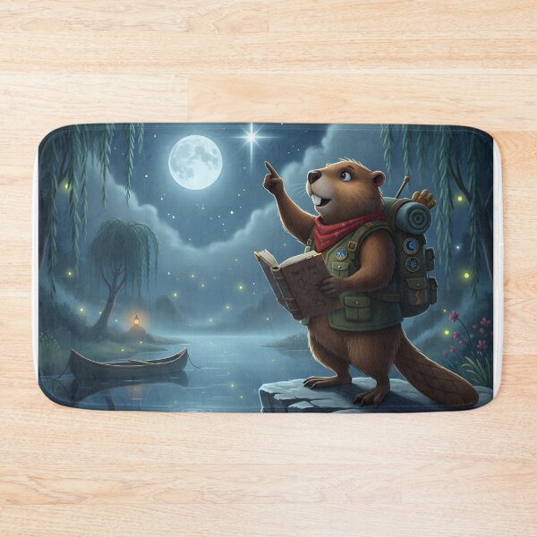 Item preview, Happy Beaver Adventures – Following the North Star designed and sold by Clothes With Smiling Animals Walt Gral.