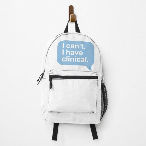 Item preview, I Can't I Have Clinical - Funny Nursing Student Sticker designed and sold by Medical Sticker Co.