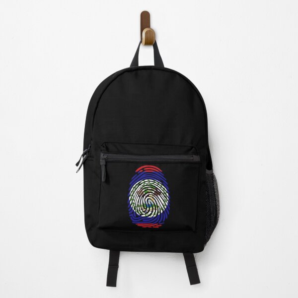 Item preview, Belize Flag Fingerprint Identity | Belizean DNA Heritage Graphic designed and sold by NTGUILTY.