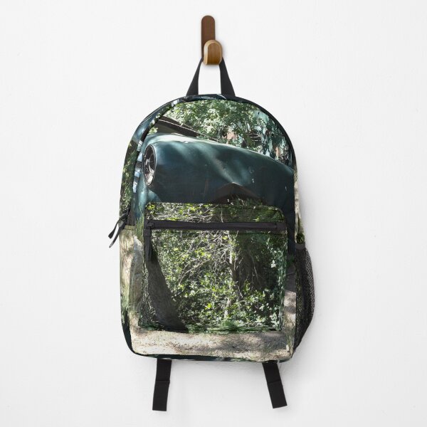 Item preview, Deteriorating ancient vehicle amidst a stand of trees designed and sold by lisavonbiela.