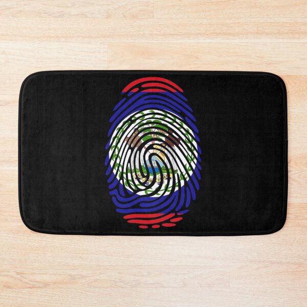 Item preview, Belize Flag Fingerprint Identity | Belizean DNA Heritage Graphic designed and sold by NTGUILTY.