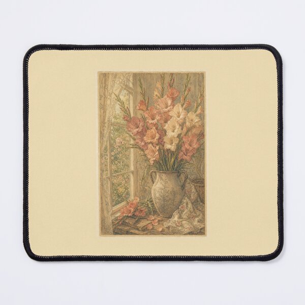 Item preview, Vintage August Birth Flower Gladiolus – Cottagecore Summer Floral Art designed and sold by vitriolicapprel.