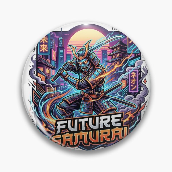 Item preview, Future Samurai Neon Tokyo Cyber Edo Warrior designed and sold by cannsuh.