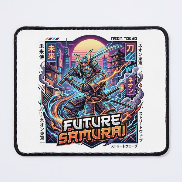 Item preview, Future Samurai Neon Tokyo Cyber Edo Warrior designed and sold by cannsuh.