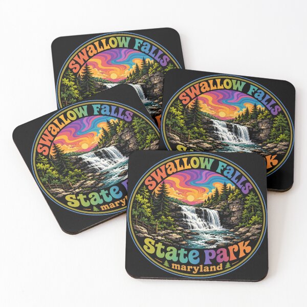 Item preview, Swallow Falls State Park Maryland Trippy Art Travel designed and sold by TomFrontierArt.