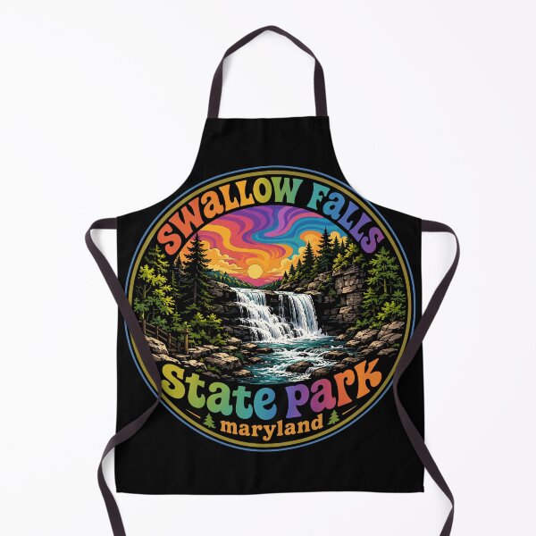 Item preview, Swallow Falls State Park Maryland Trippy Art Travel designed and sold by TomFrontierArt.