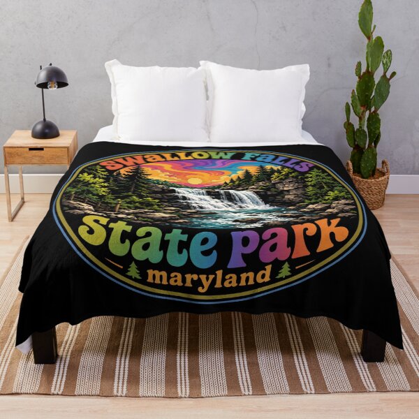 Item preview, Swallow Falls State Park Maryland Trippy Art Travel designed and sold by TomFrontierArt.