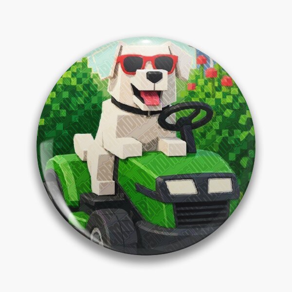 Item preview, Dog Riding Lawn Tractor Design designed and sold by RestfulMindRBLX.