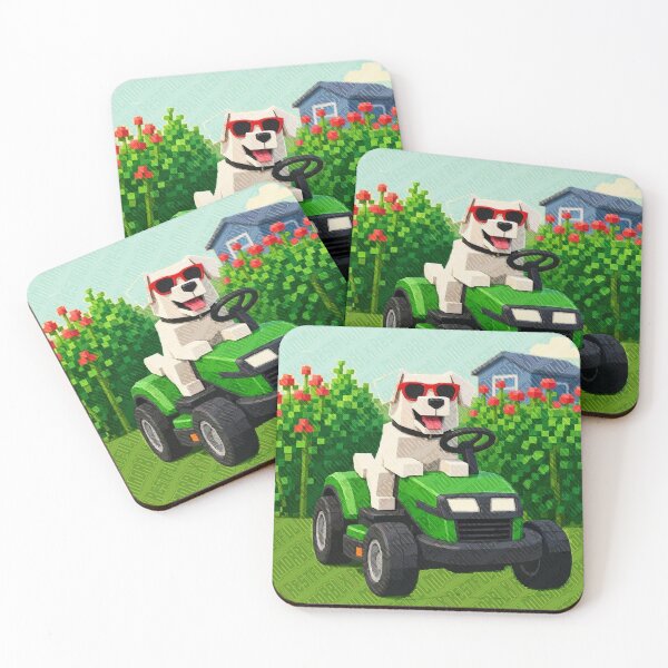 Item preview, Dog Riding Lawn Tractor Design designed and sold by RestfulMindRBLX.