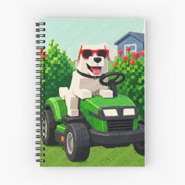 Item preview, Dog Riding Lawn Tractor Design designed and sold by RestfulMindRBLX.