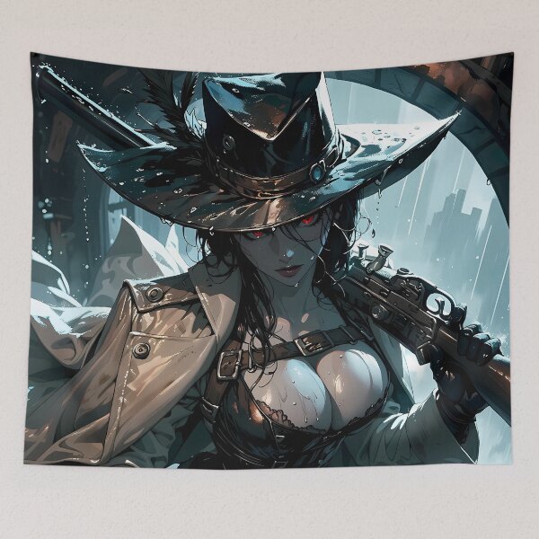Item preview, Vampire Huntress Gothic Supernatural Dark Fantasy Warrior designed and sold by BorgSpareParts.