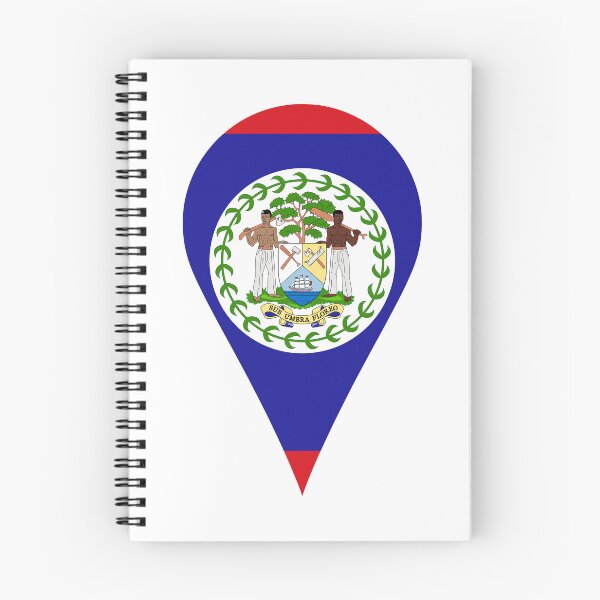 Item preview, Belize Flag Location Pin Map Marker | Belizean Destination GPS Icon designed and sold by NTGUILTY.
