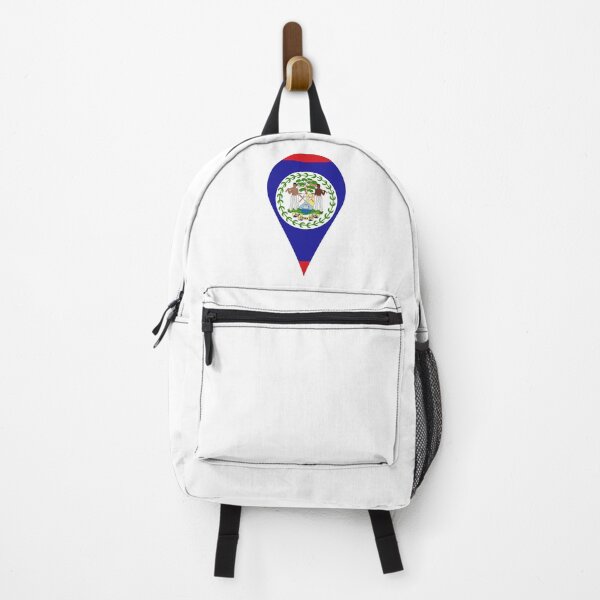 Item preview, Belize Flag Location Pin Map Marker | Belizean Destination GPS Icon designed and sold by NTGUILTY.