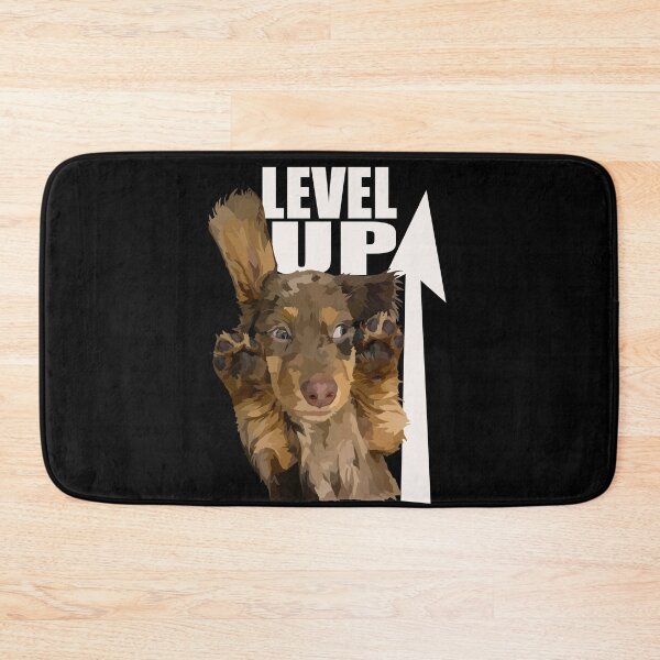Item preview, Brown Level Up Dachshund Puppy Dog designed and sold by Just-Arts-4U.