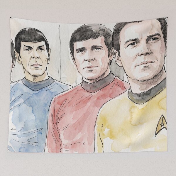 Item preview, U.S.S. Enterprise, Captain and crew members designed and sold by sid1802.