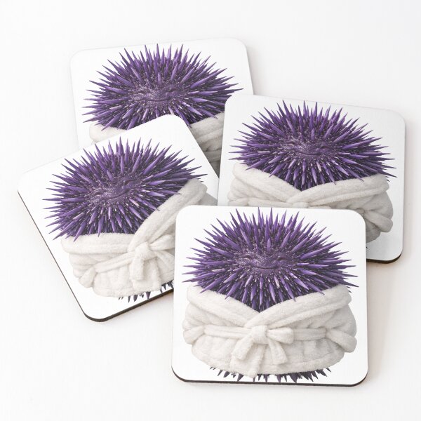 Item preview, Comfy Bathrobe Purple Sea Urchin designed and sold by Sillytoe.