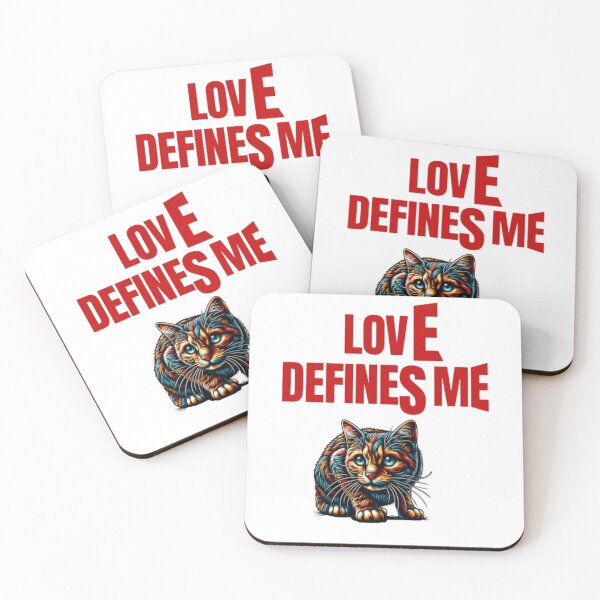 Item preview, Colorful Artistic Cat Love Defines Me Graphic Design designed and sold by PrintforDesign.