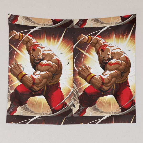 Item preview, Video Games - Stylized Wrestler, Muscular Fighter in Explosive Action designed and sold by Zone--Gaming.