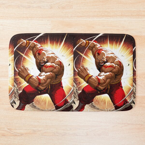 Item preview, Video Games - Stylized Wrestler, Muscular Fighter in Explosive Action designed and sold by Zone--Gaming.
