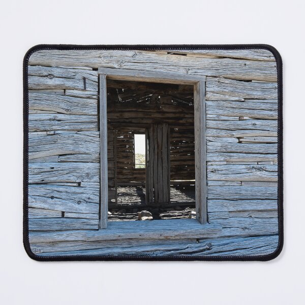 Item preview, Wooden cabin view of shadows inside through window designed and sold by lisavonbiela.