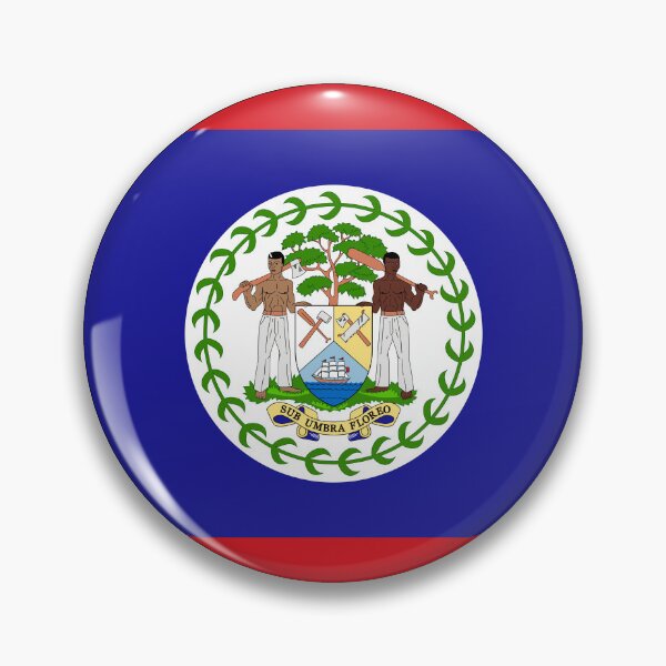 Item preview, Round Belize Flag Icon | Circular Belizean Flag Button Element designed and sold by NTGUILTY.