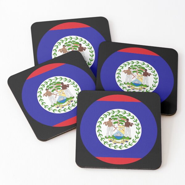 Item preview, Round Belize Flag Icon | Circular Belizean Flag Button Element designed and sold by NTGUILTY.