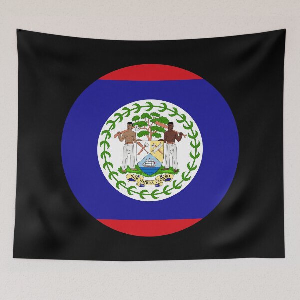 Item preview, Round Belize Flag Icon | Circular Belizean Flag Button Element designed and sold by NTGUILTY.