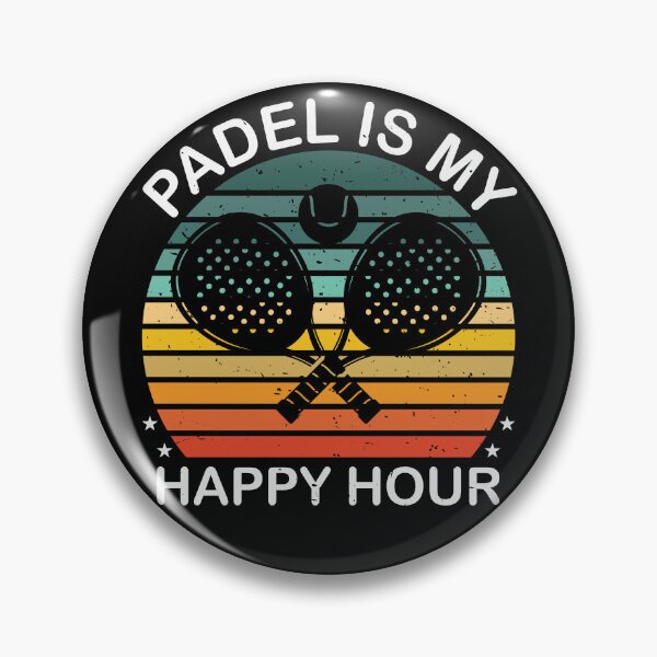 Item preview, Padel Is My Happy Hour, Vintage Retro Sunset   designed and sold by MalwasBasket.