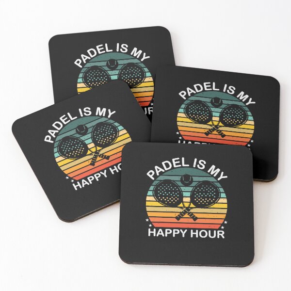 Item preview, Padel Is My Happy Hour, Vintage Retro Sunset   designed and sold by MalwasBasket.