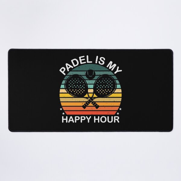 Item preview, Padel Is My Happy Hour, Vintage Retro Sunset   designed and sold by MalwasBasket.