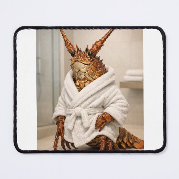Item preview, Cozy Bathrobe Spiny Lobster designed and sold by Sillytoe.