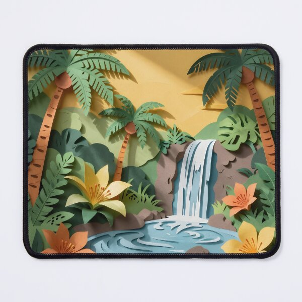 Item preview, Tropical Paradise in Paper Layers designed and sold by PawPrintedArt.