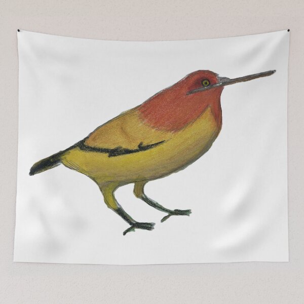 Item preview, Flame Bowerbird designed and sold by woodland-towers.