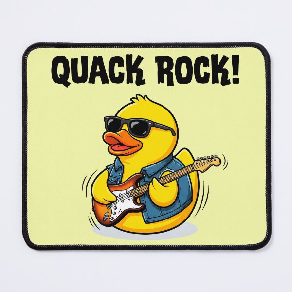 Item preview, Quack Rock Rockstar Duck with Guitar designed and sold by ThreadRiotTees.